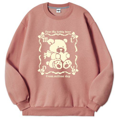 MILLION DAY Frombear Special Double-Sided Man-to-Man 