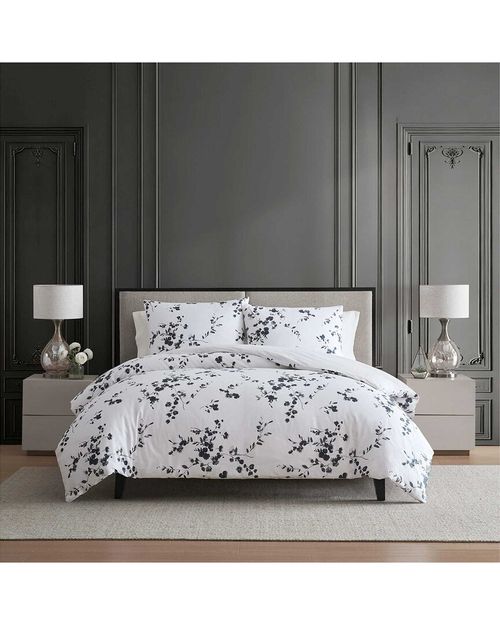 220 Thread Count Noir Bouquet Reversible Cotton Sateen Comforter Set