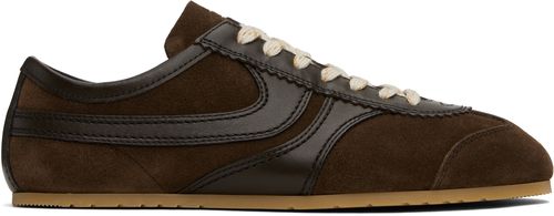 Dries Van Noten Brown Suede Sneakers
