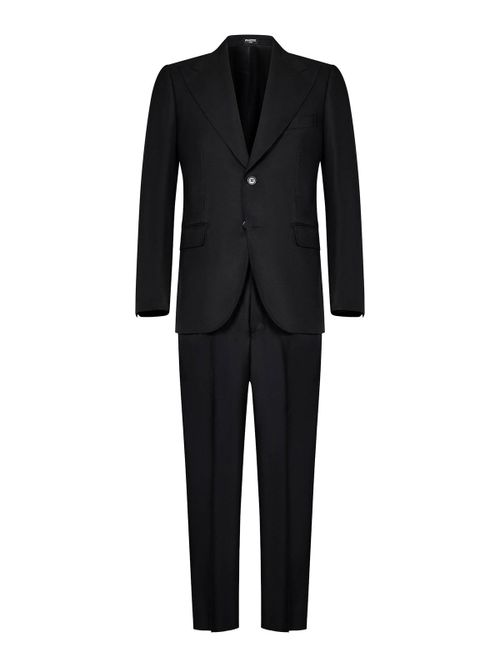 Black Tasmanian Super 170S Wool Suit