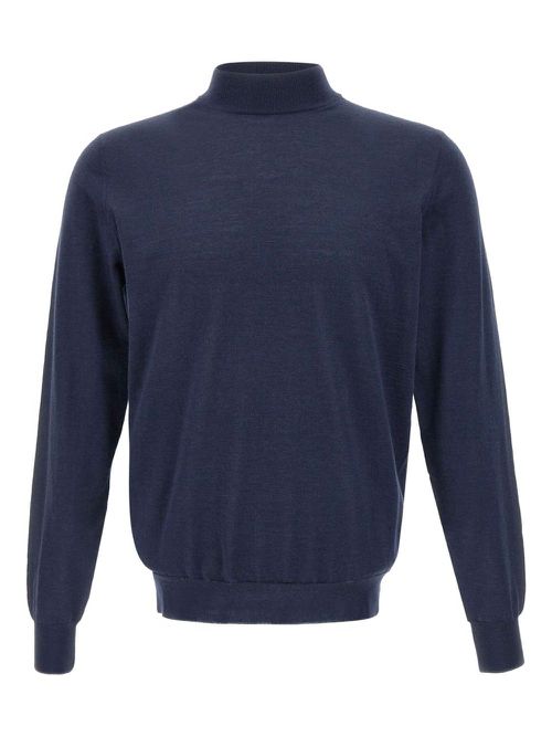High-neck sweater - Blue