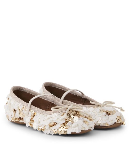 PèPè Sequined ballet flats