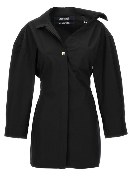 -La Robe Chemise Abiti Nero-Donna
