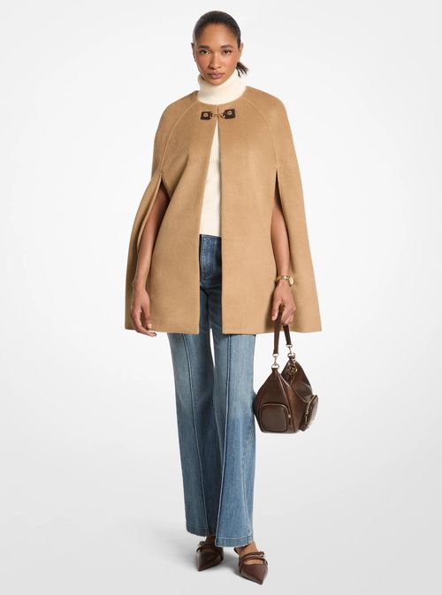 Woven Cape in Brown - size XS