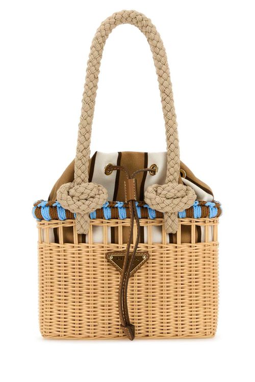 Natural Wicker bucket bag
