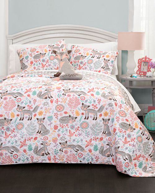 Lush Decor Pixie Fox Quilt Set