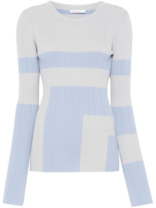 Colour-block top - J4E4 Glass grey/Sky