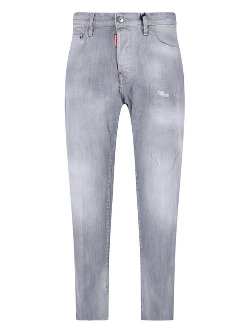 Men's Grey Stretch Cotton Jeans