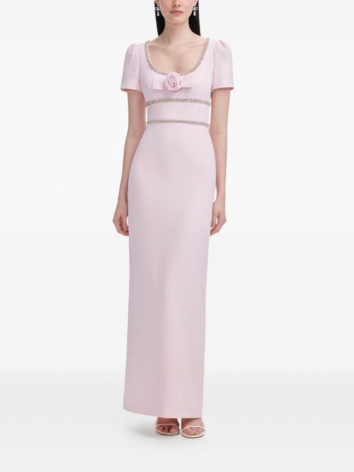 Crystal-embellished dress - Pink
