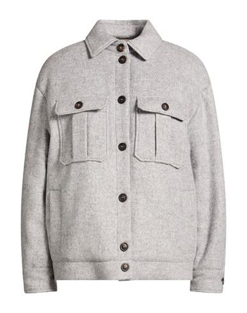 Woman Jacket Grey Size 4 Polyamide, Wool, Viscose
