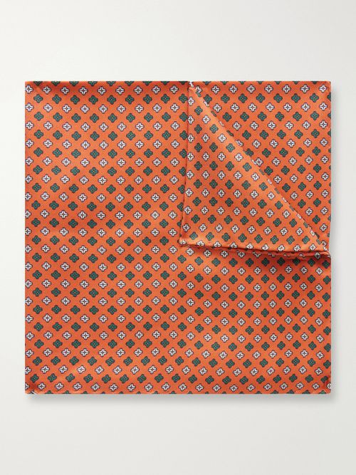 Printed Silk-Twill Pocket Square