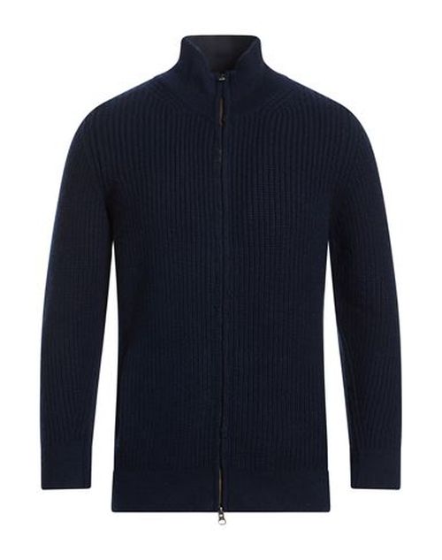 Man Cardigan Navy Size 40 Wool, Cashmere