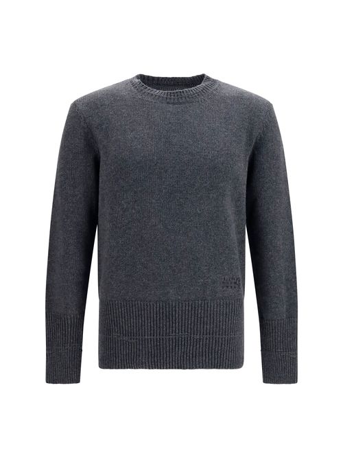 Wool Crewneck Sweater — Gray