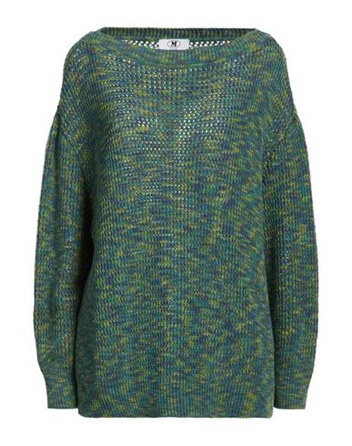 Woman Sweater Dark green Size M Cotton, Polyester