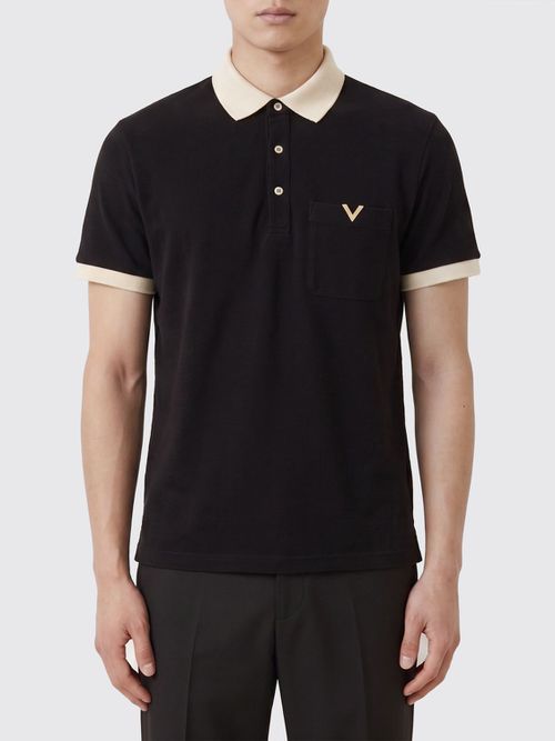 Polo Shirt Men color Black
