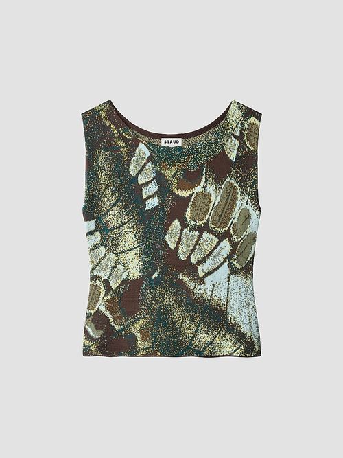 Women's Veronica Butterfly Jacquard-Knit Top - Butterfly Moss