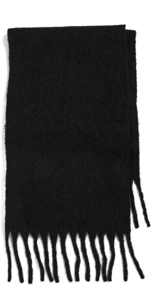 Cozy Solid Scarf Black One Size