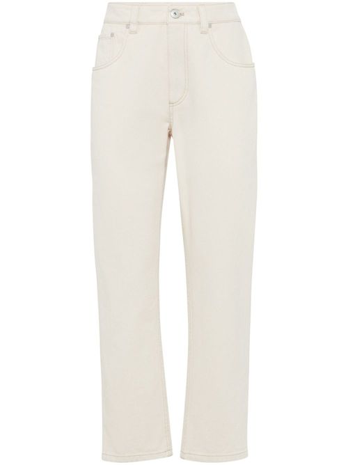Straight-leg jeans - White