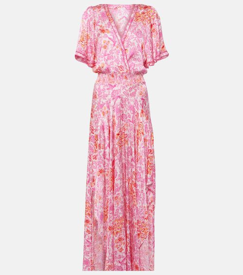 Mabelle floral satin maxi dress