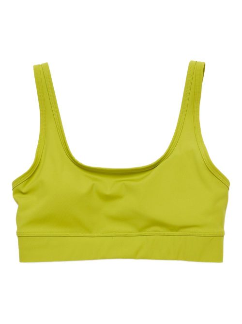 Logo-print bra - Green