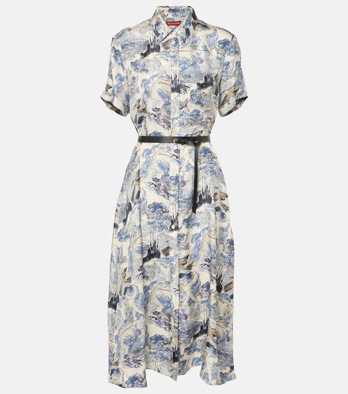 Kiera silk shirt dress