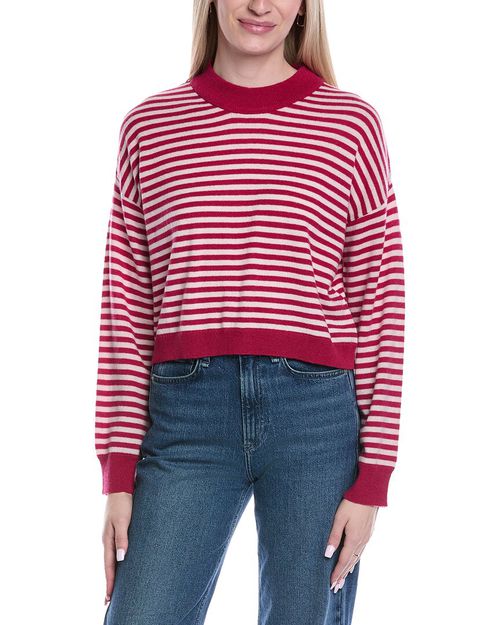 Stitchy Stripe Wool & Cashmere-Blend Sweater