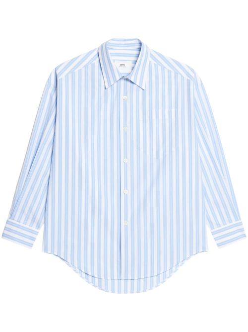 Striped cotton shirt - Blue