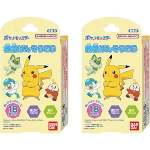 Bandai - Pattern Medicinal Tape - 18 pcs - Pokemon Set