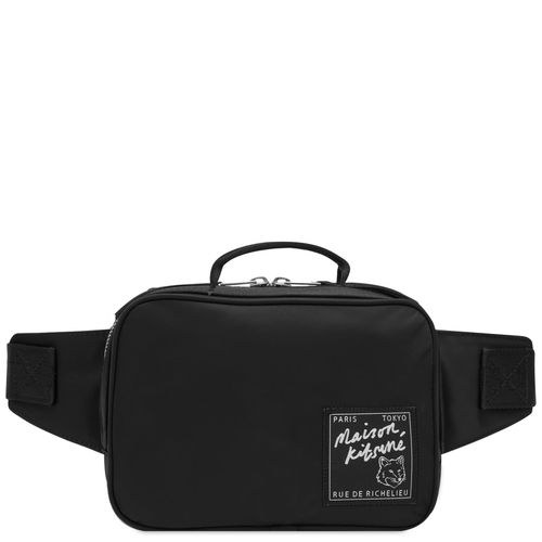 Men's Nylon Waist Pack in Black 