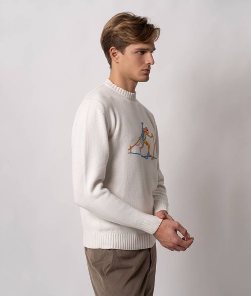 Sweater Pink Panther Ivory Da Definire - Men