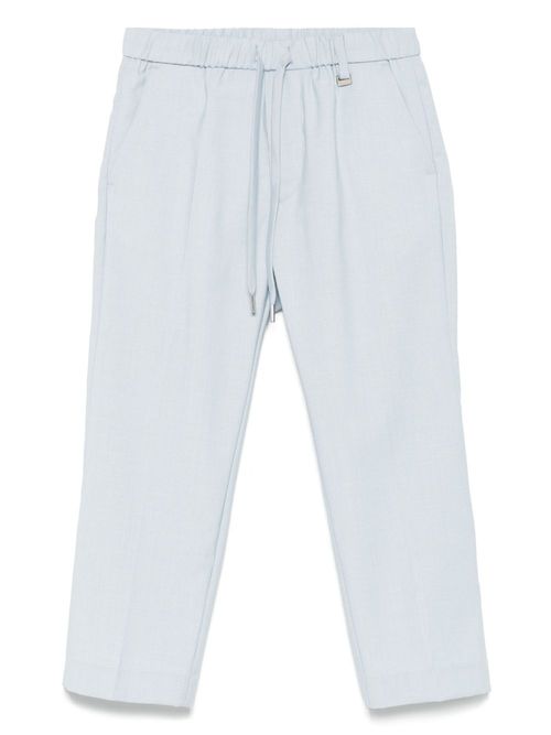I'm brian slub-texture trousers - Blue