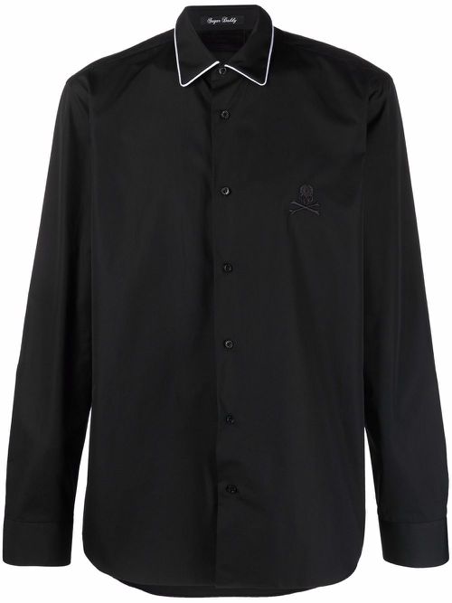 Logo button-down shirt - Black