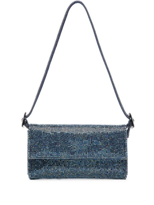 Vitty La Mignon rhinestone-embellished denim bag - Blue
