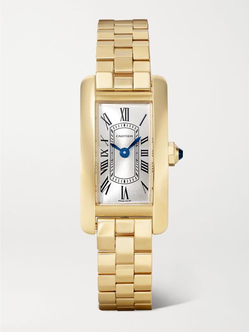 Tank Américaine Small Quartz-movement 18-karat Gold Watch, Ref. Crwgta0406 - One size