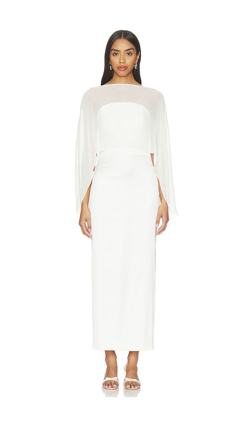 Amanda Uprichard Berkshire Midi Dress in Ivory. - XL also in