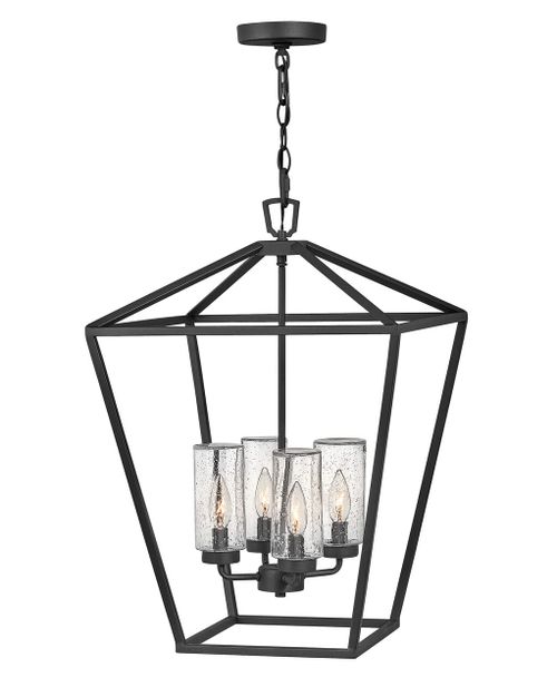 Museum Black LED Outdoor Lantern from the Alford Place Collection