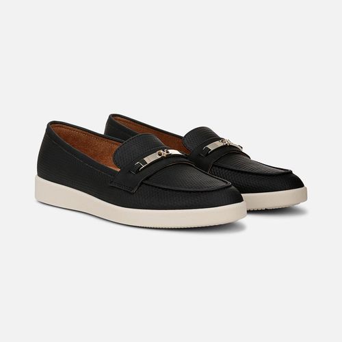 Isla Bit Loafer Shoes, Black Faux Nubuck