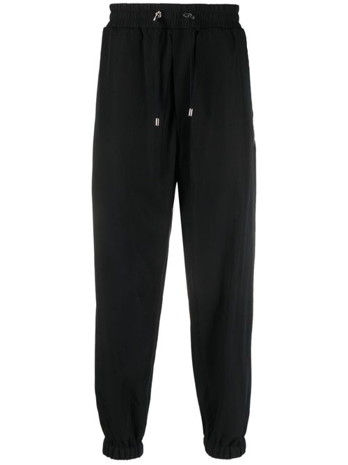 Fluid cotton track pants - Black
