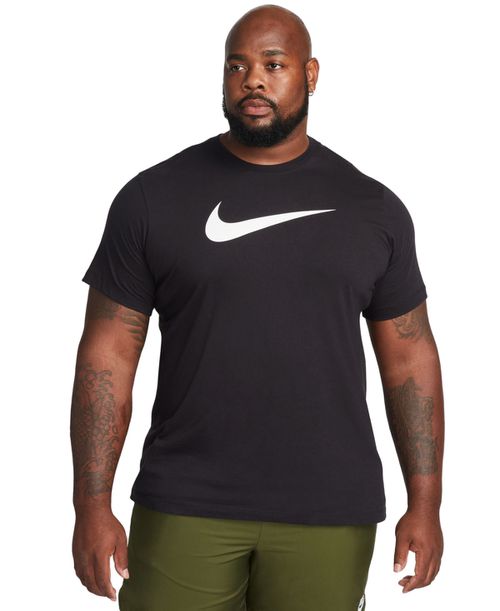 Sportswear Men's Swoosh Short-Sleeve Crewneck T-Shirt - Black/white