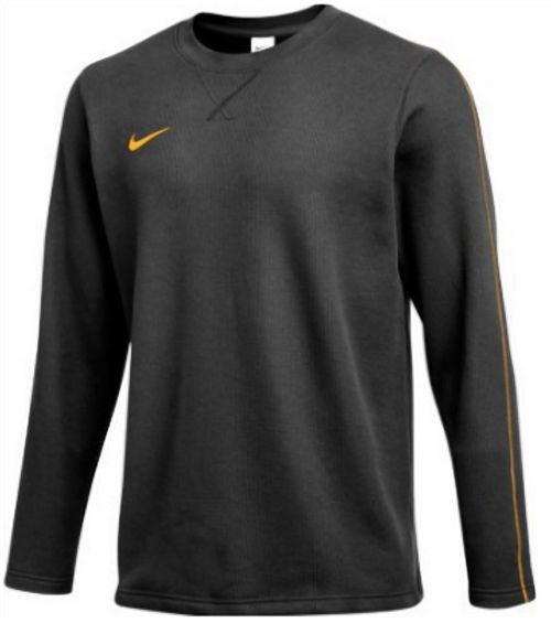 Men's Coaches Crew Top In Black/sundown