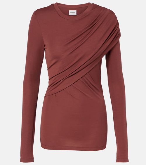 Dressi draped jersey top