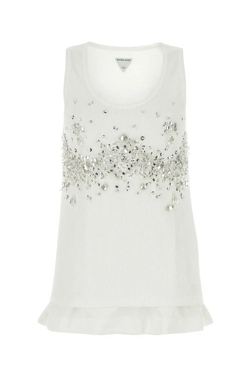 White Jersey Top