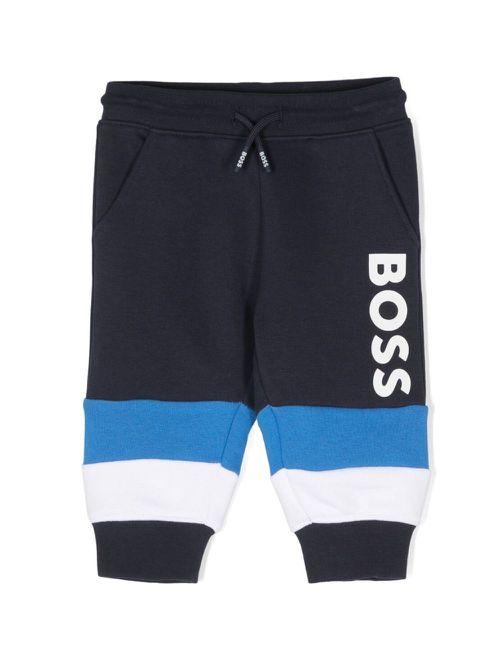 Logo-print stripe track pants - Blue