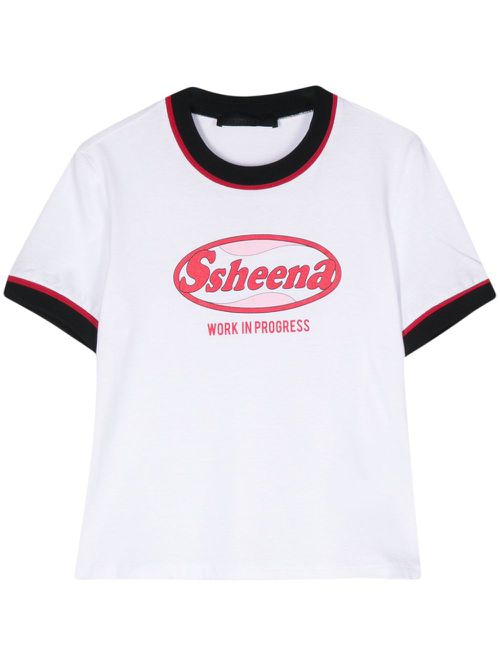 Logo-print cotton T-shirt - White