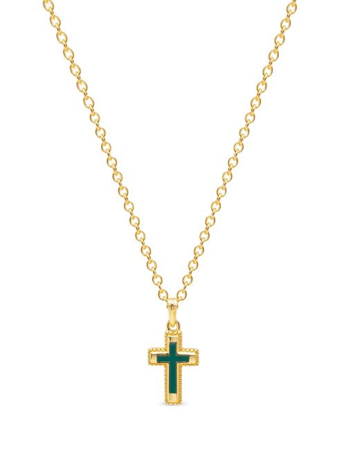 Cross-pendant necklace - Gold