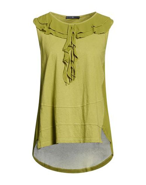 Use Woman Top Military green Size L Cotton, Linen, Viscose