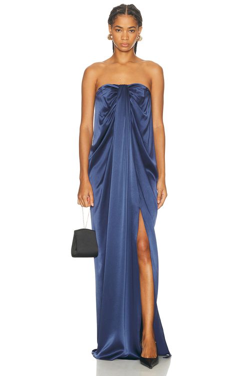 SEV Kris Strapless Dress in Blue - Blue.  34 also in