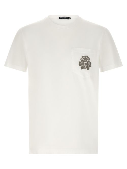 Logo-Embroidered Cotton T-Shirt — White