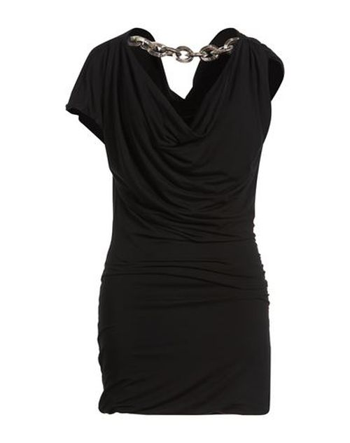 Woman Mini dress Black Size S Viscose, Elastane