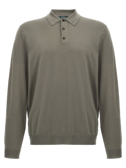 Wool Polo Shirt Sweater, Cardigans
